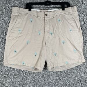 Castaway Nantucket Chino Shorts Men’s Size 36 Embroidered Horses Beige Preppy